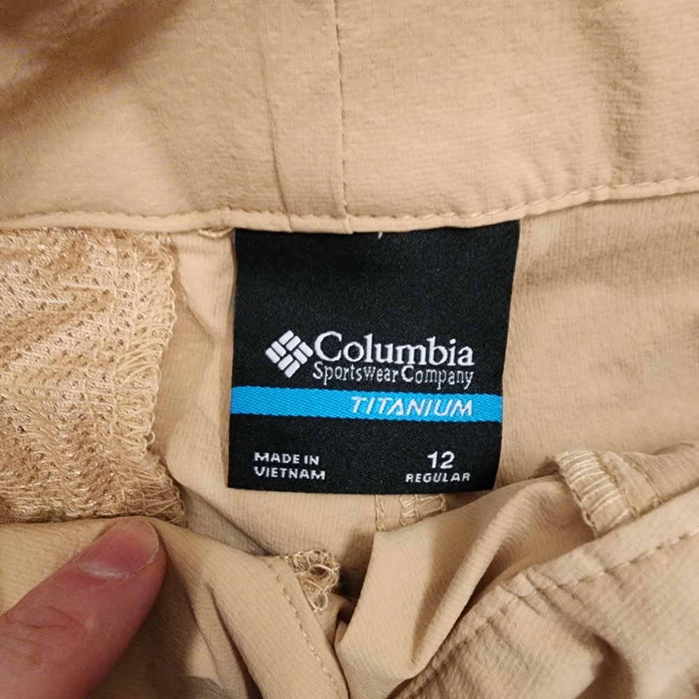 Columbia TITANIUM Summit Valley Waterproof Hike Pants Omni-Shield Sz 10 - Picture 9 of 16